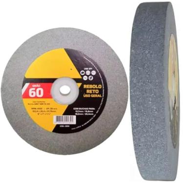 Imagem de Pedra Rebolo Reto Moto Esmeril Para Amolar Faca Broca