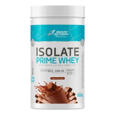 Imagem de Whey Isolado Zero Lactose Prime (900g) Body Action  Sabor Chocolate