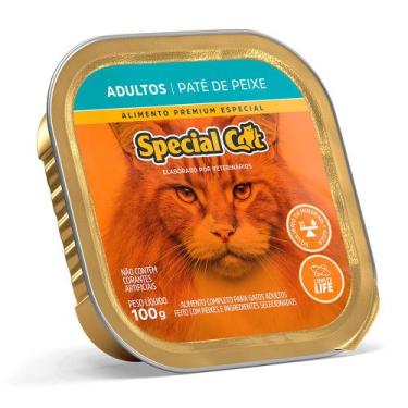 Imagem de Ração Úmida Special Cat para Gatos Adultos Sabor Peixe 100g - MANFRIM