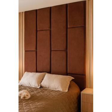 Imagem de Cabeceira 2,80x1,60 Dominó com placas Estofadas Autocolantes - CasaBel