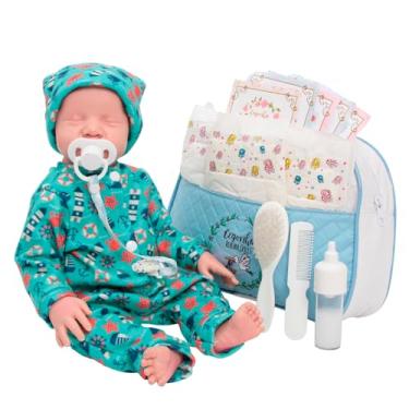 Imagem de Bebê Reborn Realista Levi Silicone Com Bolsa Acessórios
