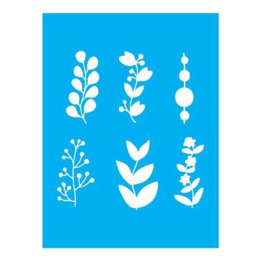 Imagem de Stencil Tamako Floral - 15X20Cm - Ref A3580