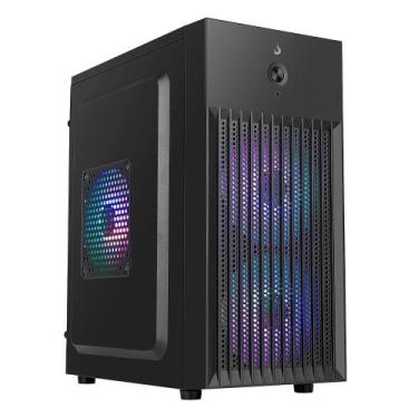 Imagem de Gabinete Office Rise Mode X1 Black, Mini Tower, M-ATX, Sem FANs, Preto