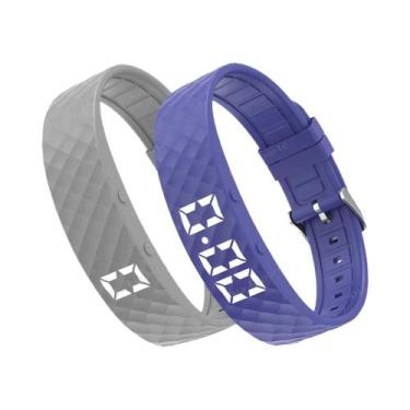 Imagem de Pulseira Inteligente Digital LED À Prova d'Água Com Monitor De Tempera