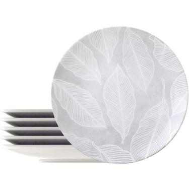 Imagem de Jogo De Pratos Rasos Tramontina Porcelana Arbo 25Cm 6 Pç