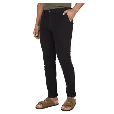 Imagem de Calça Sarja Masculina Lado Avesso Rodrigo Reta Preta - LH17110-Masculino