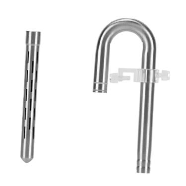 Imagem de Whtkoph Conector de Mangueira para Filtro de Aquário Lily Tube, Fácil Instalação, à Prova de Vazamentos, Universal, Portátil, Kit de Entrada de aço Inoxidável, 12 Entrada de água