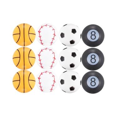 Imagem de JOOLA Bolas de Tênis de Mesa Temáticas, 12 Unidades, Design de Basquete, Beisebol, Futebol e Sinuca