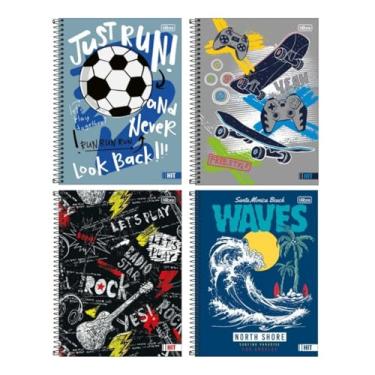 Imagem de Caderno Tilibra Univ Espiral Capa Dura 1m 80fl Hit Masculino
