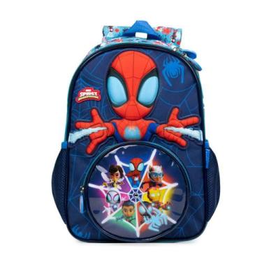 Imagem de Mochila Escolar Masculina Infantil Spidey Baby - Bagaggio, U