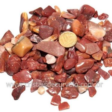 Imagem de 1kg de Quartzo Vermelho Rolado - Pedra Natural de 10 a 20mm - Classe A