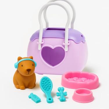 Imagem de Kit Casinha Do Pet Brinquedo Infantil Maleta Completa Com Acessórios Veterinário Cuidar De Animais Criança Menino Menina (Lilás)