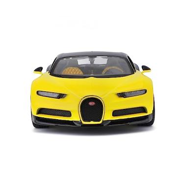 Imagem de Bugatti Chiron Yellow and Black 1/24 Diecast Model Car by Maisto 31514