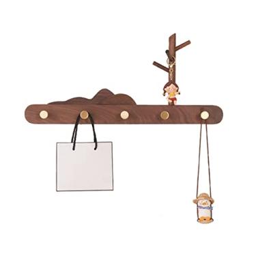 Imagem de Cabide para cabide de entrada, cabide de parede, organizador de armário, cabide de parede, cabide de parede, porta-casacos, armazenamento, corredor, chapéu, mobília, poupança de espaço, cabideiro