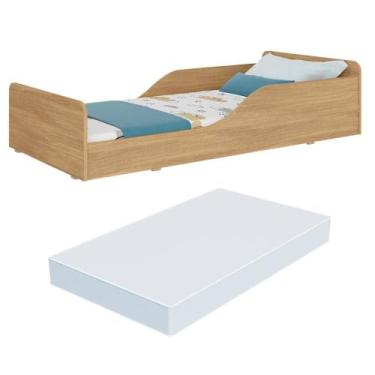 Imagem de Cama Infantil Montessoriana com Colchão Incluso 100% MDF Melissa Plus 