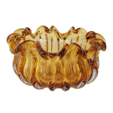 Imagem de Centro de Mesa de Murano Grande Laradore - Fruteira Âmbar