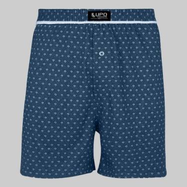 Imagem de Cueca Lupo Samba Canção de Malha 18600, Azul jeans, M