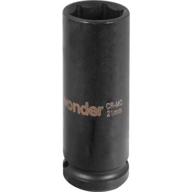 Imagem de Soquete Sextavado Longo Impacto 21mm Encaixe 1/2 Vonder