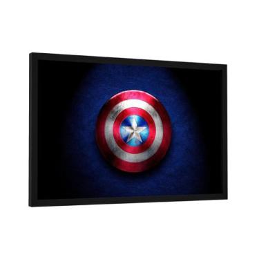 Imagem de Quadro decorativo - escudo capitão américa - marvel - Cultture, 40x60c