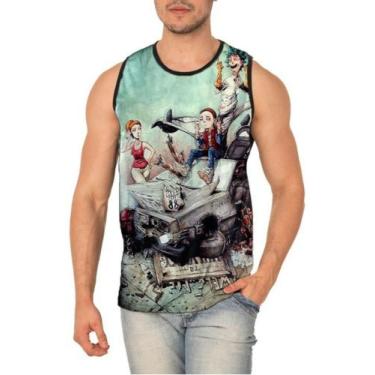 Imagem de Camiseta Regata Rick And Morty Full Print Ref:704 - smoke, Preto, P