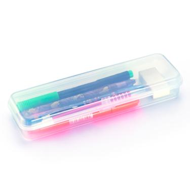 Imagem de ESTOJO PLASTICO SIMPLES TRANSPARENTE WALEU