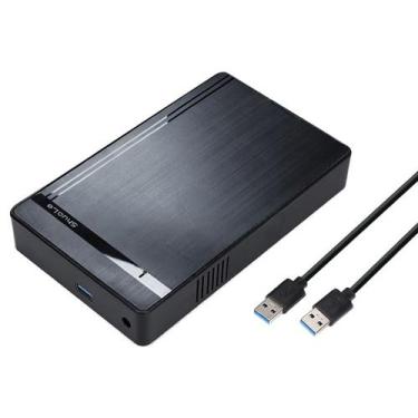 Imagem de Case Gaveta p/ Montar HD Externo 3.5" Grande (de PC) Sata III USB 3.0 