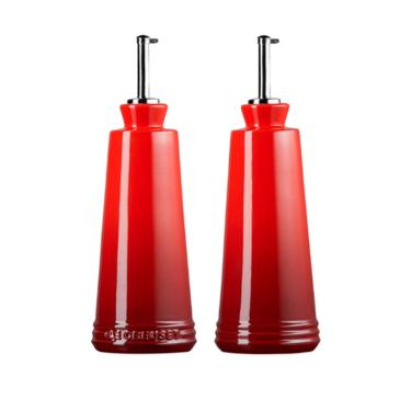 Imagem de Galheteiro Óleo e Vinagre Signature 300 ml Vermelho Cayenne Le Creuset