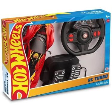 Imagem de Carro de Controle Remoto HOT Wheels Turbo Vermelho Multikids