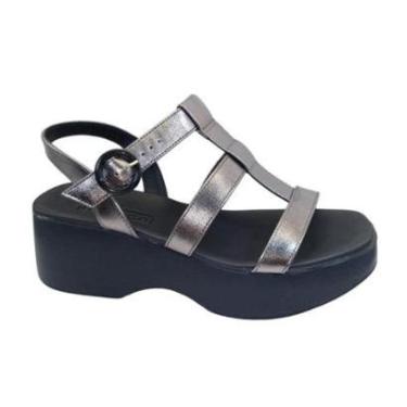 Imagem de Sandália Moleca Feminina Anabela Plataforma Alta - 5503.101-Feminino