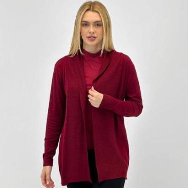 Imagem de Casaco Malwee Cardigan Alongado em tricot Feminino-Feminino