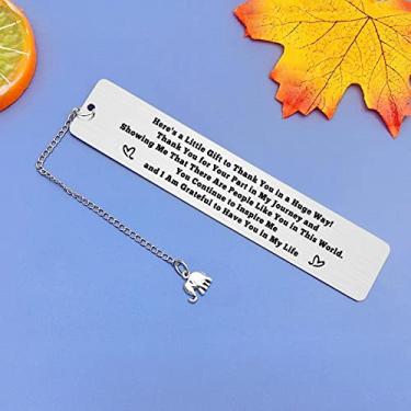 Imagem de Marcadores de livro Thank You para amantes de livros, Thank You For Your Part in My Journey, presentes temáticos de elefante, presentes de agradecimento ao professor, marcador de livro inspirador para