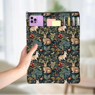 Imagem de Livros clássicos amantes presentes livro manga vintage floresta impermeável livros capa livro bolsa protetor com bolso frontal Bookish presentes de aniversário de Natal para mulheres leitoras