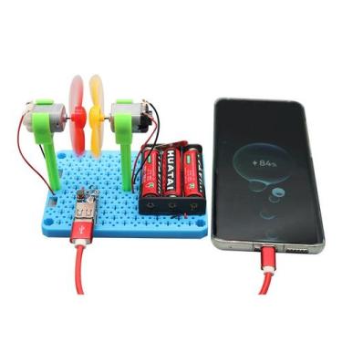 Imagem de Kit de experimentos científicos de gerador de energia eólica para cria