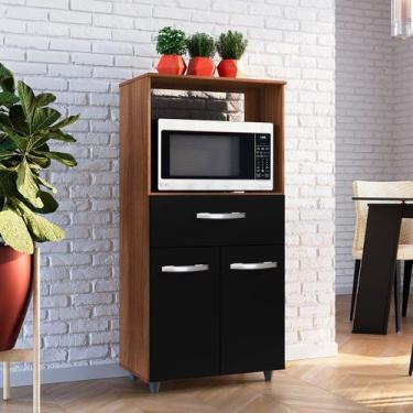 Imagem de Armário Multiuso Luni 2 Portas 1 Gaveta Cozinha MB1 - Amarena Móveis, 