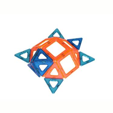 Imagem de Blocos Magnéticos - Magforma - Vazado - Maleta Com 20 Peças