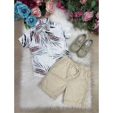 Imagem de Conjunto Meninos Lucas Banana Club - Shorts de Linho e Camisa, 8