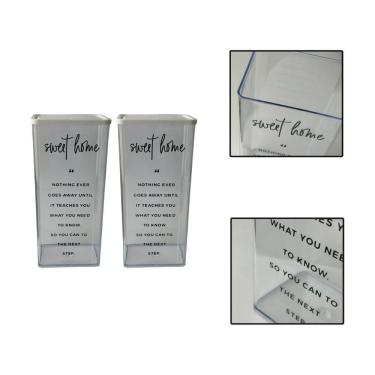 Imagem de Kit 2 Potes Herméticos Organizadores Alimentos Sabão 1230Ml