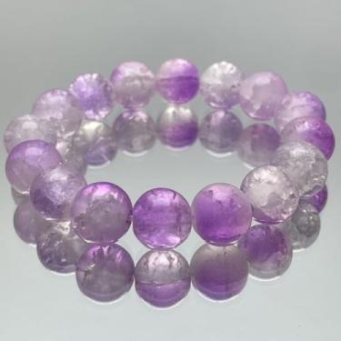 Imagem de Pulseira feminina feita à mão de 10 mm - Joias de cristal de energia positiva e cura para alívio da ansiedade, equilíbrio de chakras, meditação. Presente significativo para ela, mãe, esposa, amiga