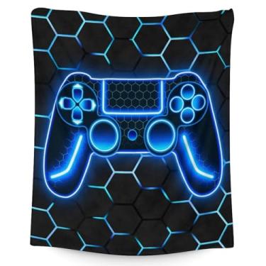 Imagem de Presentes para meninos adolescentes - 101,6 cm x 127 cm Cobertores para crianças de 8 a 12 anos - Manta macia e aconchegante para uso ao ar livre, cadeira