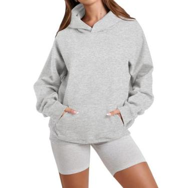 Imagem de Moletons com capuz Anouncy Comfort de tamanho grande para mulheres, de