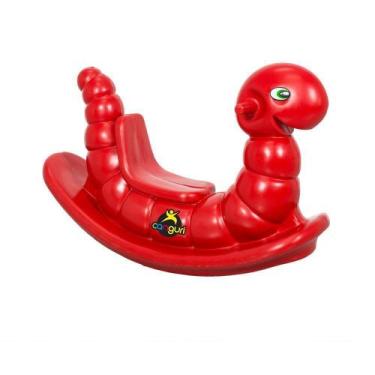 Imagem de Gangorra Minhoquinha Infantil PapiBrink Nhoca Vermelha