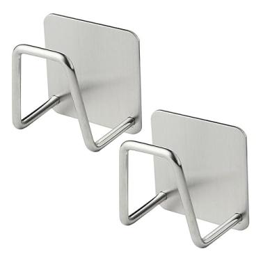 Imagem de Suporte Para Esponjas Em AçO InoxidáVel, Prateleira De Armazenamento Para Pia De Cozinha(1/2 KIT [ 2 PÇS ])