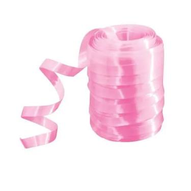 Imagem de Rolo Fitilho 5mm 50 Metros | Para Arranjos e Amarração de Balões | Cores Vibrantes | Presente e Decoração de Festas(Rosa Claro)