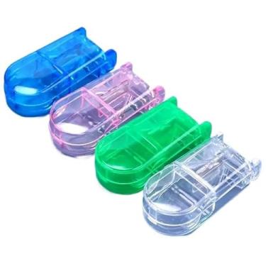 Imagem de Cortador de Remedio, Cortador de Comprimidos Remédios Pílulas com Laminas(KIT 2 TRANSPARENTE)