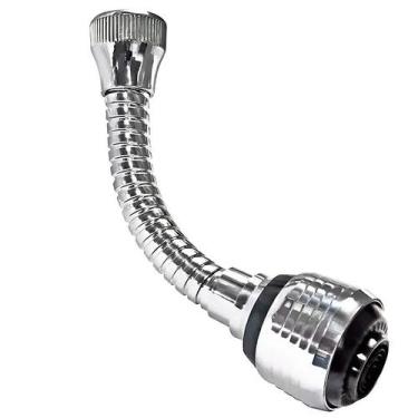 Imagem de Pulverizador extensor arejador de torneira em aço inox 3,5x2x14,5 - DL