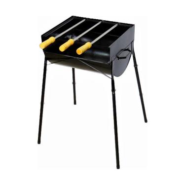 Imagem de Churrasqueira Praia Campo Com Pé Aço 3 Espeto Fe 75X36X30Cm