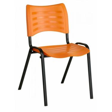 Imagem de Cadeira Empilhável Iso Linha Polipropileno Iso Laranja