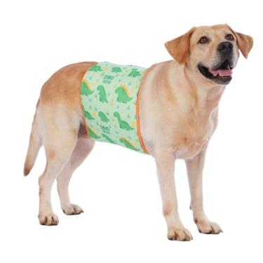 Imagem de LovinPet Colete de ansiedade para cães, envoltório de barriga calmante para cães, casaco de ansiedade ajustável, capa abdominal anti-lamber, envoltório de pressão e alternativa de cone, ajuda durante