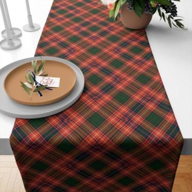 Imagem de Caminho de Mesa Natal, Caminho de Mesa Trilho Toalha Natal 4 Ou 6 Lugares, 1,35x0,40, Retrô(TME-16524)