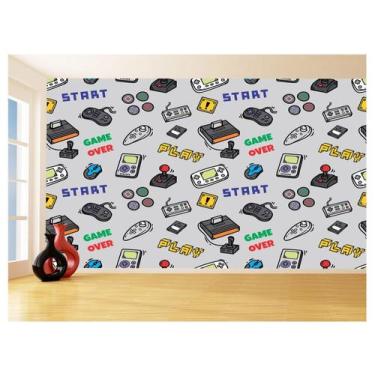 Imagem de Papel De Parede 3D Infantil Controle Game Jogo 3,5M Azs220 - Você Deco